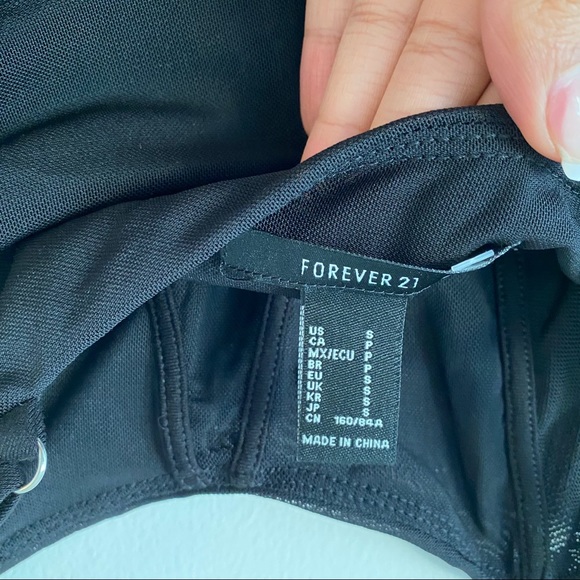🚫SOLD🚫 🖤Forever 21🖤 Mesh Ruching Bustier - Picture 8 of 8